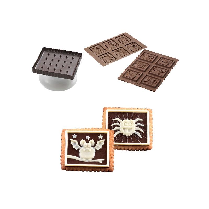 Molde Galletas Chocolate Halloween 73X72X5 mm. 6 Pcs (1 u.)