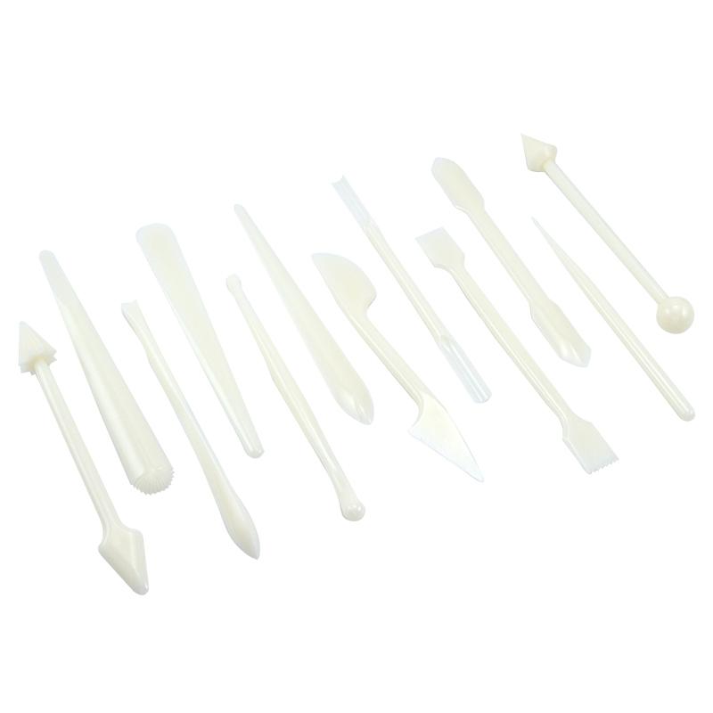 Estecas de Plástico para Modelado de Pasta (12 u.)