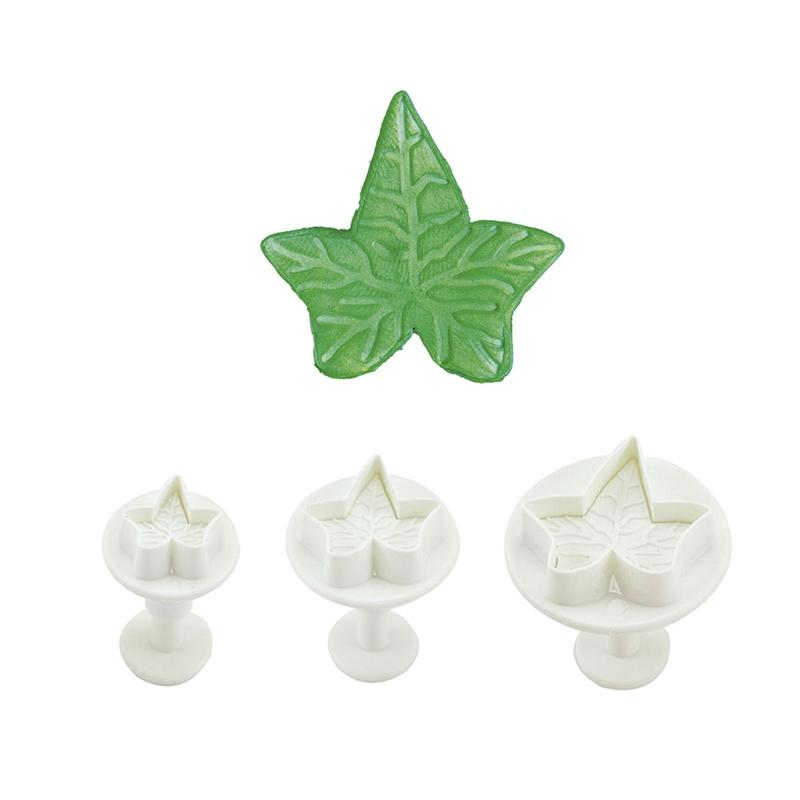 Set 3 Cortantes Hoja Hiedra con Expulsor (1 Set)