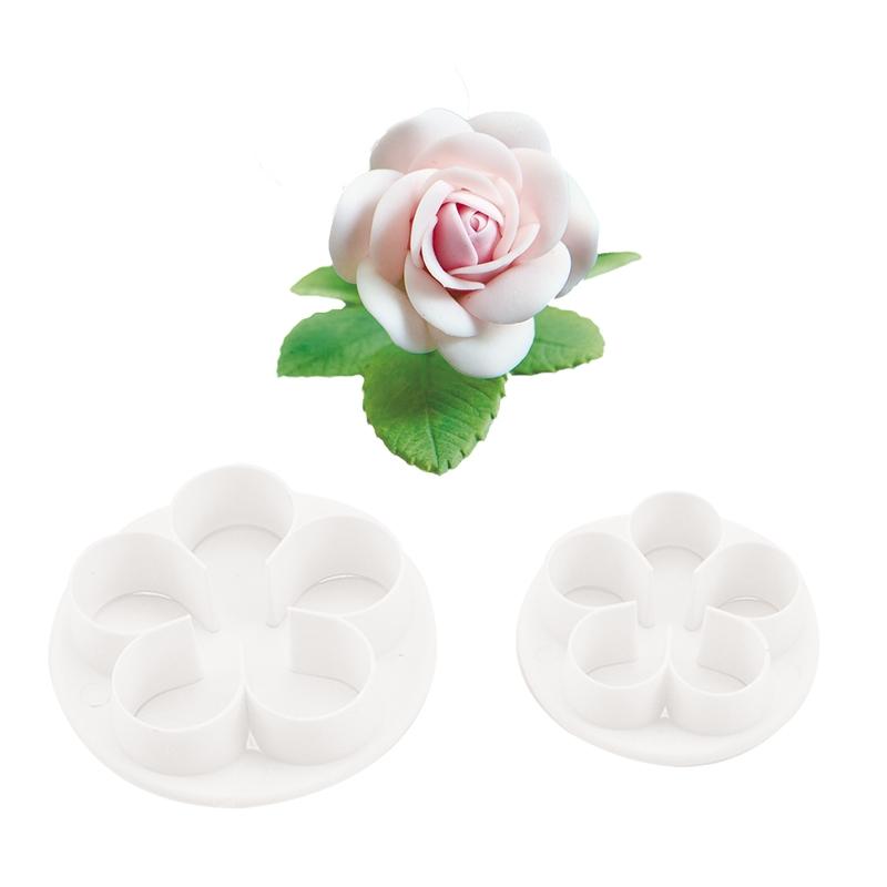 Set 4 Cortantes Pétalos de Rosa (1 Set)