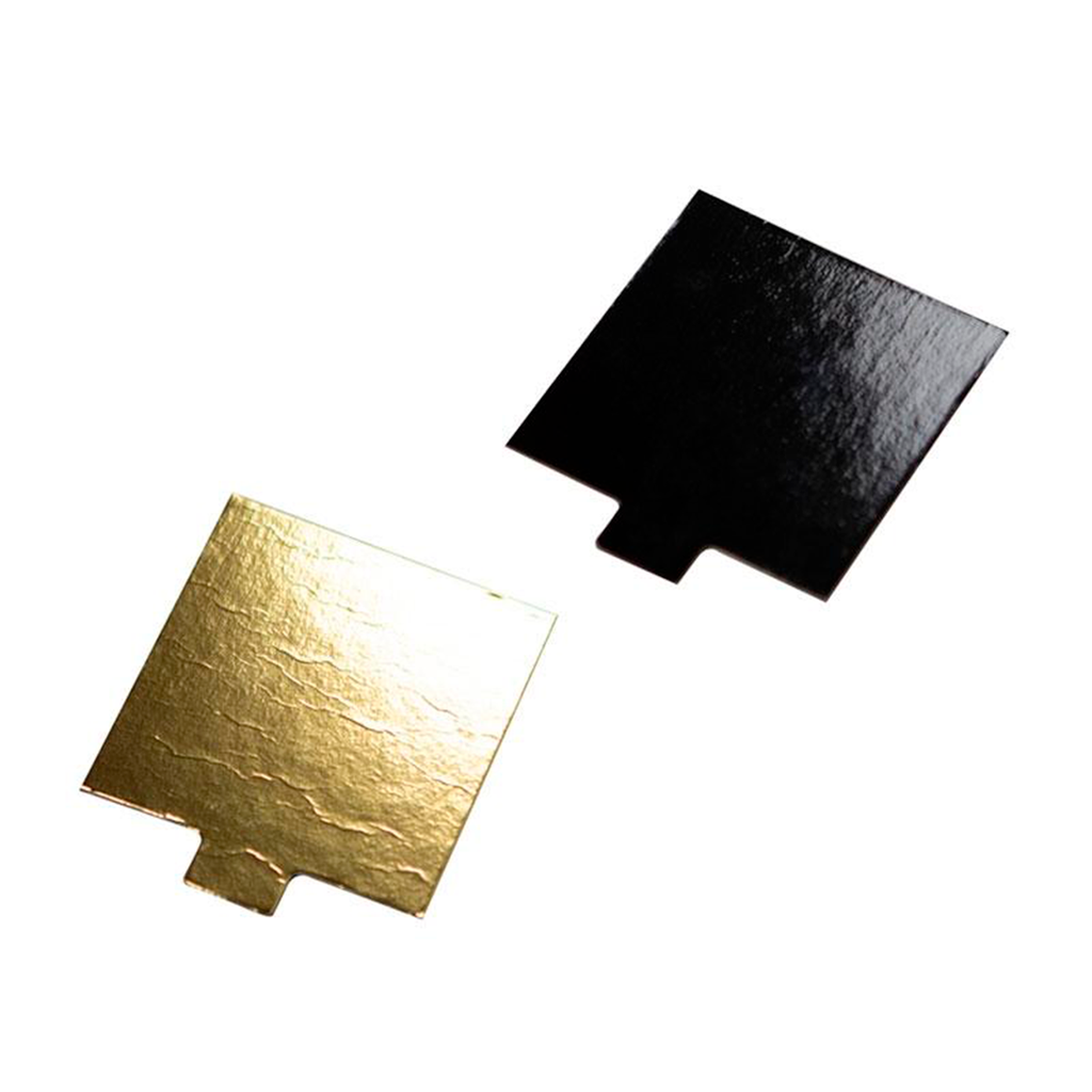 Formato Cartón Cuadrado Oro/Negro 1000 g. 80X80 mm. (200 u.)