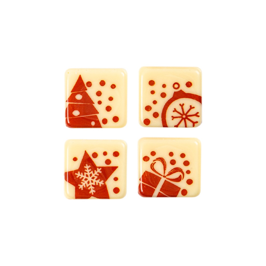 Placas Navideñas Cuadradas (250 u.)