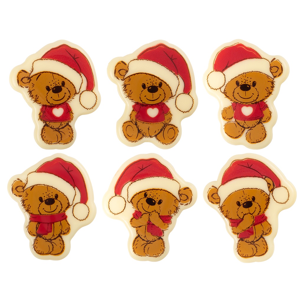 Ositos Con Gorro de Papa Noel (120 u.)