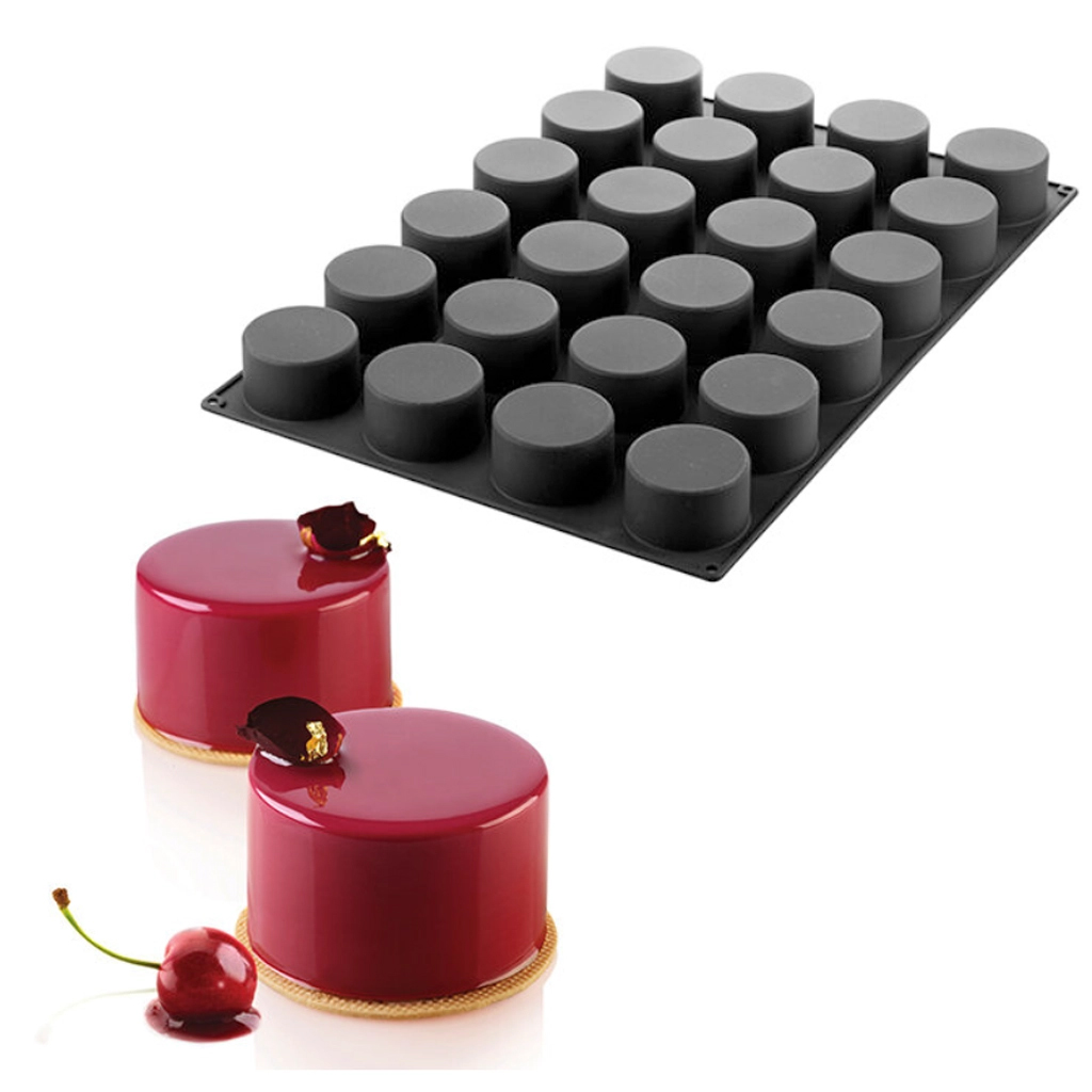 Molde de Silicona Cilindros Ø 76 mm. Alto 45 mm.  24 pcs. (1 u.)