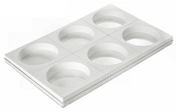 Molde Tor Ø 160 mm. Alto 40 mm. Set 6 pcs (1 u.)
