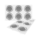 Splash Silicone Mould 110 n. 6 ø71 h 36,5 mm