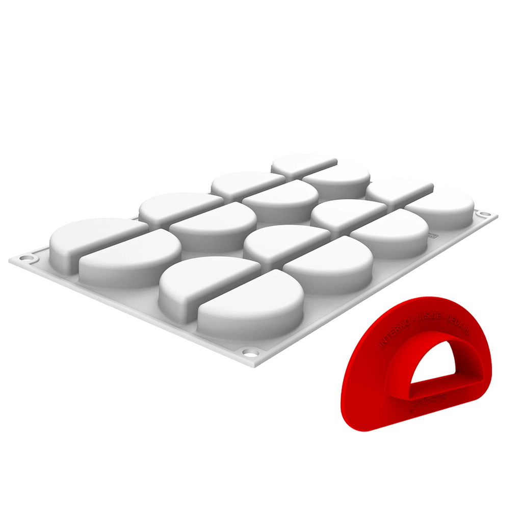 Rainbow Silicone Mould 26 n.16 65X16 H33 MM + Cutter