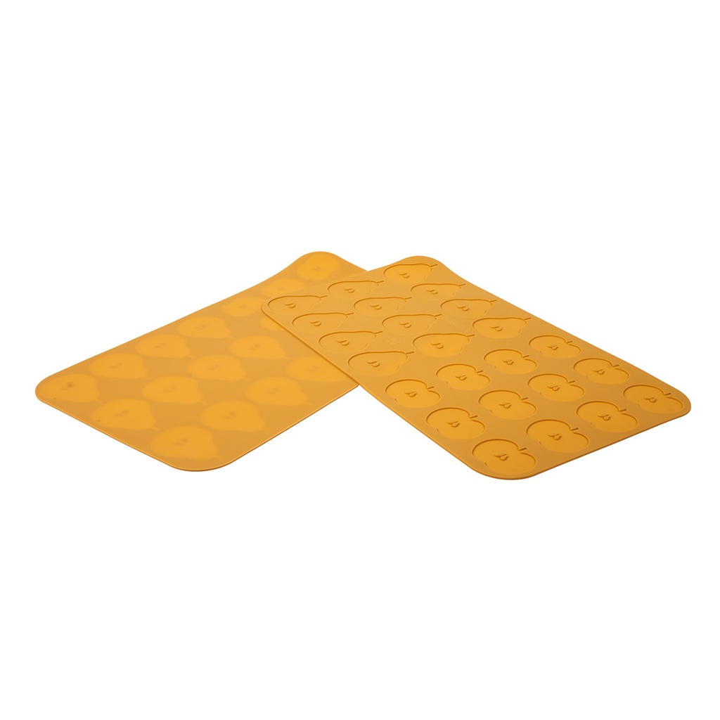 Molde de silicona Mela & Pera N.12 Pera  80X56 & N.12 Manzana 60X51 H 2 MM (1 u.)
