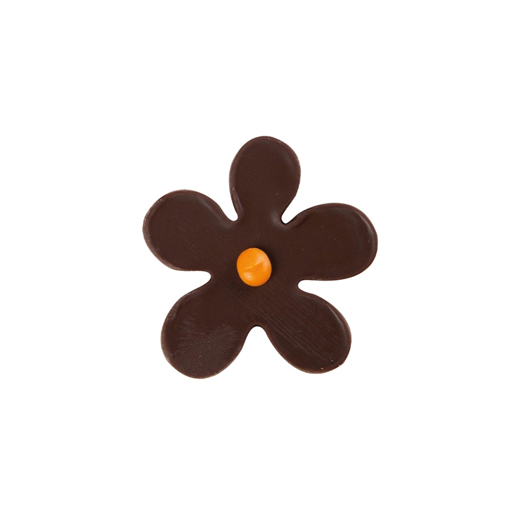Flor Chocolate Negro 3 cm (60 u.)