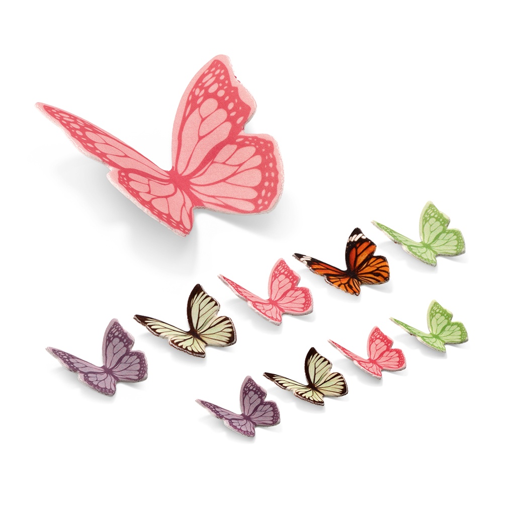 Surtido Mariposas Azúcar 3/4/10 cm (55 u.)