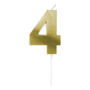 Velas Doradas Blister Nº4 (1 u.)