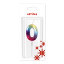 Velas Multicolor Pequeñas Blister Nº0 (1 u.)
