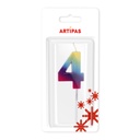 Velas Multicolor Pequeñas Blister Nº4 (1 u.)