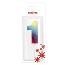 Velas Multicolor Grandes Blister Nº1 (1 u.)