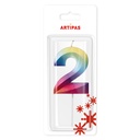 Velas Multicolor Grandes Blister Nº2 (1 u.)