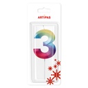 Velas Multicolor Grandes Blister Nº3 (1 u.)