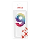 Velas Multicolor Grandes Blister Nº9 (1 u.)