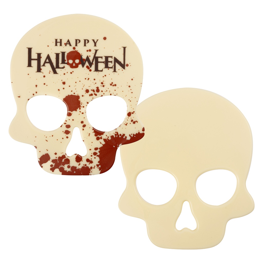 Calavera Feliz Halloween 11,5X13,5 cm (10 u.)