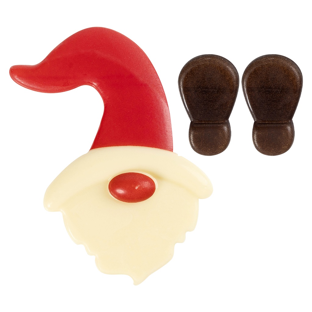 Set Gnomo Chocolate 5,9X7,3 CM + 1,7X2,8 CM (30 Set)