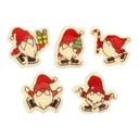 Placas Gnomos Divertidos Chocolate Blanco h45 mm (75 u.)