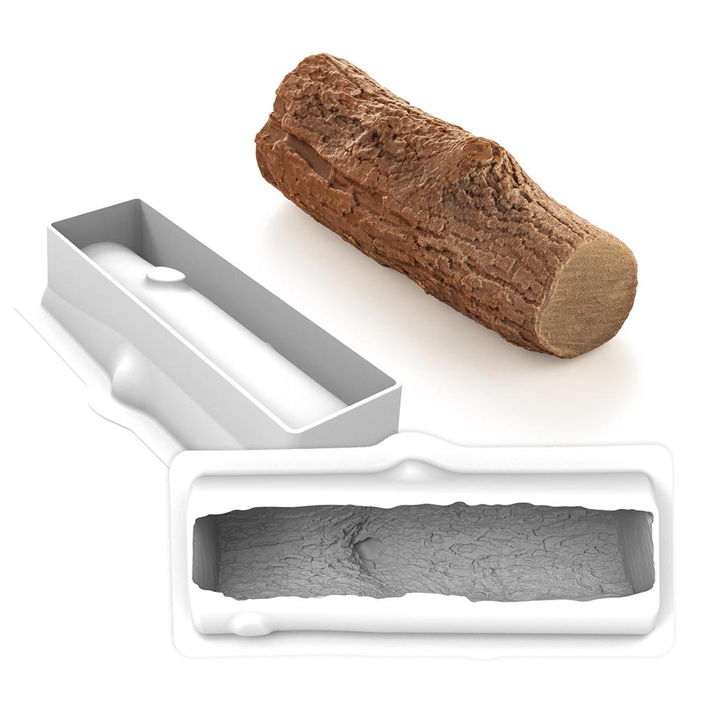 Molde de Silicona Bûche 820 ml 230X80 H 80 MM (1 u.)