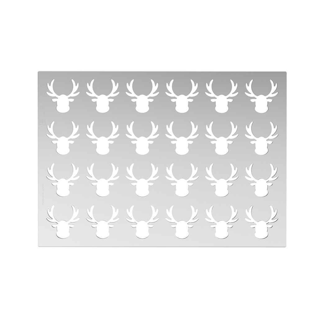 Set de 2 Moldes de Silicona Rudolph 40x40 MM (1 Set)
