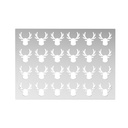 Set de 2 Moldes de Silicona Rudolph 40x40 MM (1 Set)