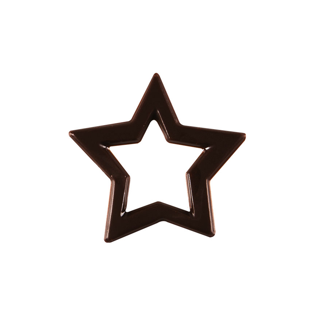 Estrella Chocolate Negro ø4 cm (220 u.)