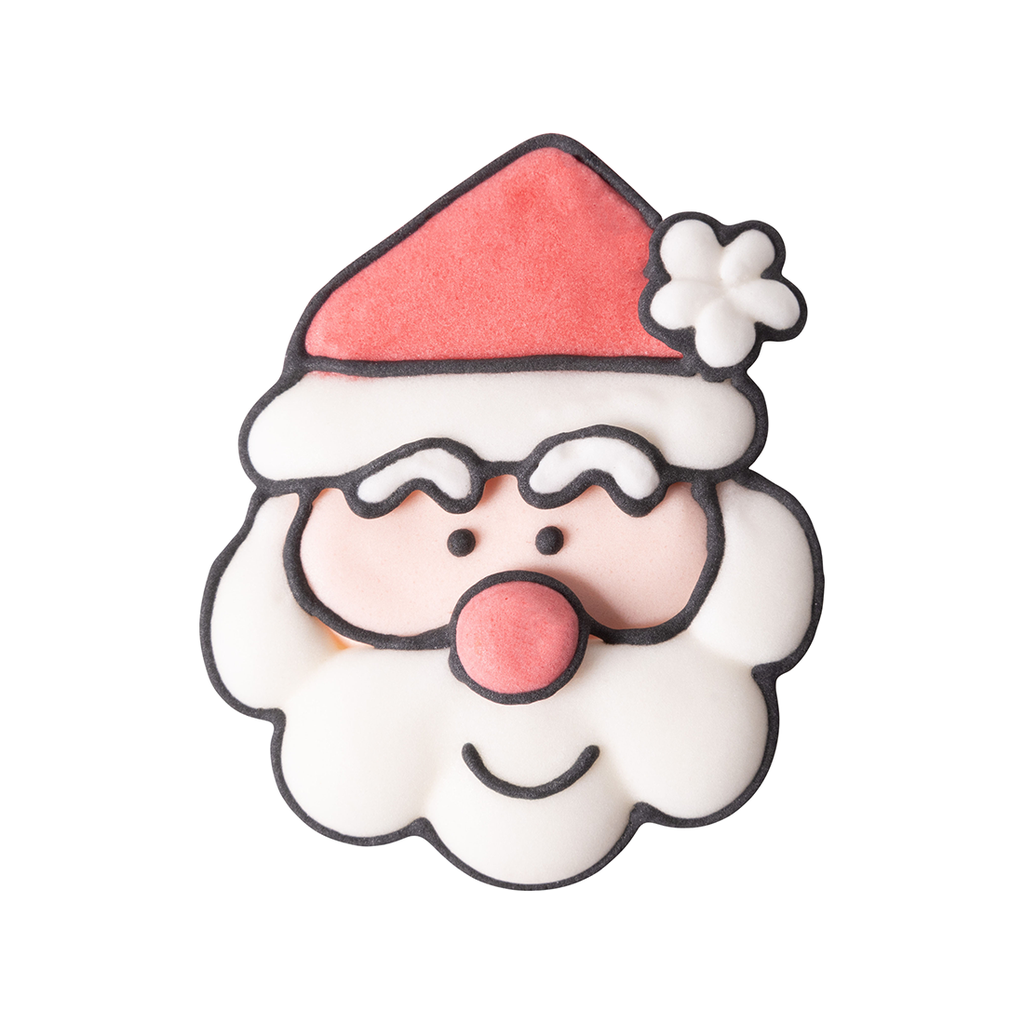 Cabeza de Santa Claus Azúcar 40x45 mm (48 u.)