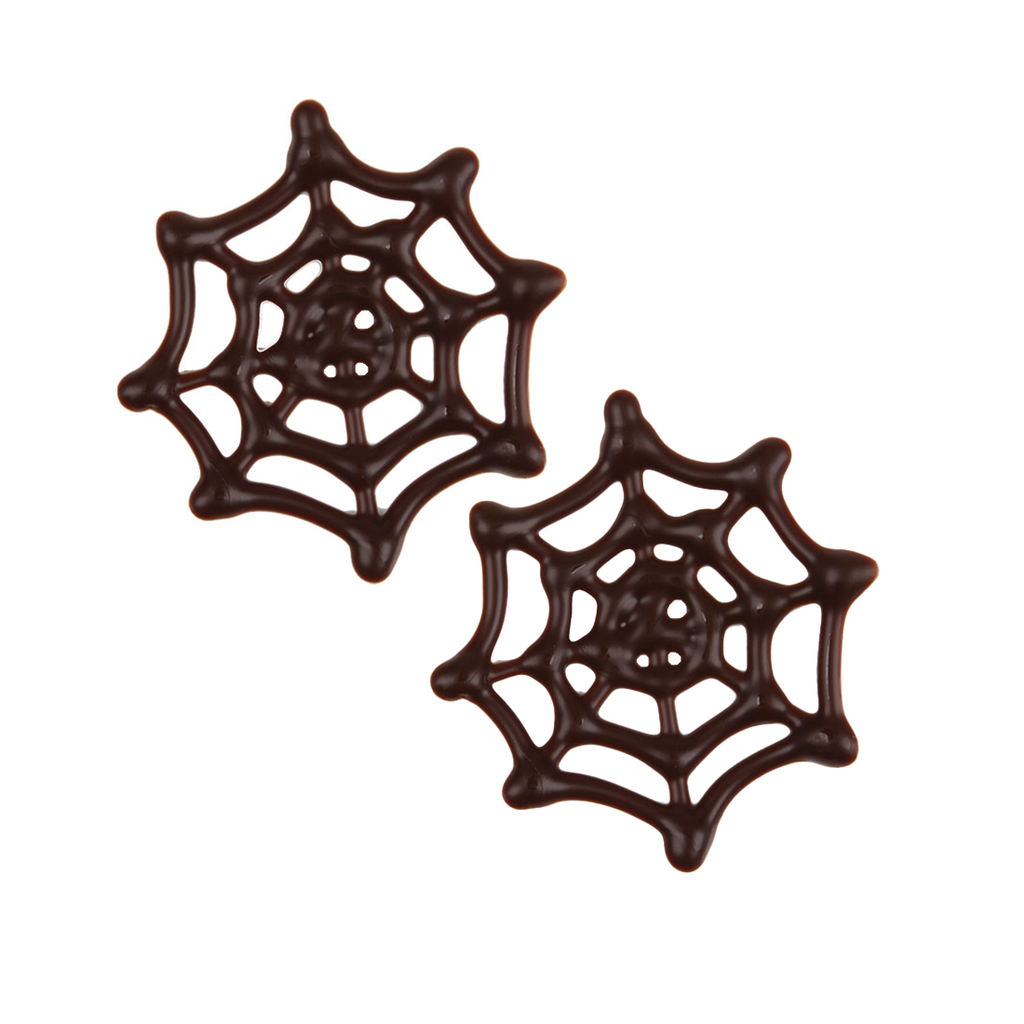 Telaraña Chocolate Negro ø5 cm (75 u.)