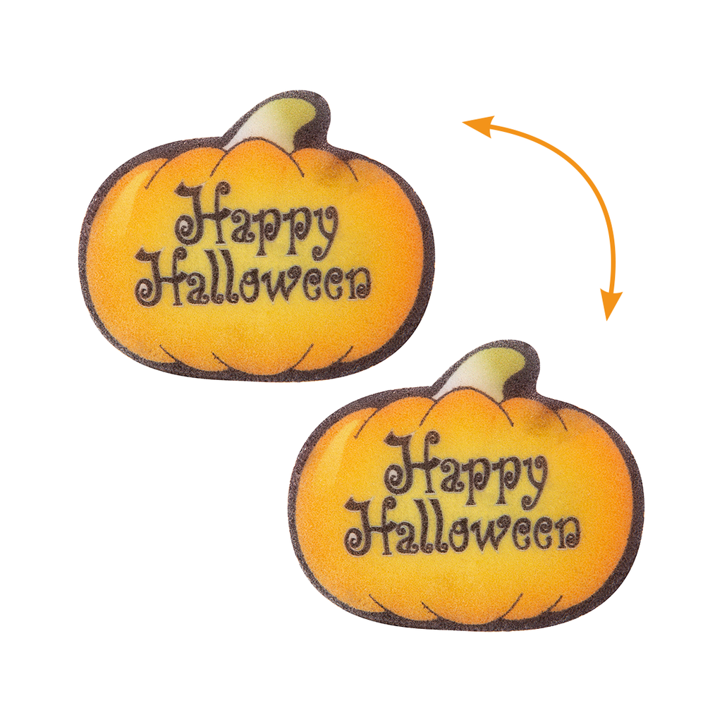 Placas Oblea Happy Halloween 50x40 mm (100 u.)
