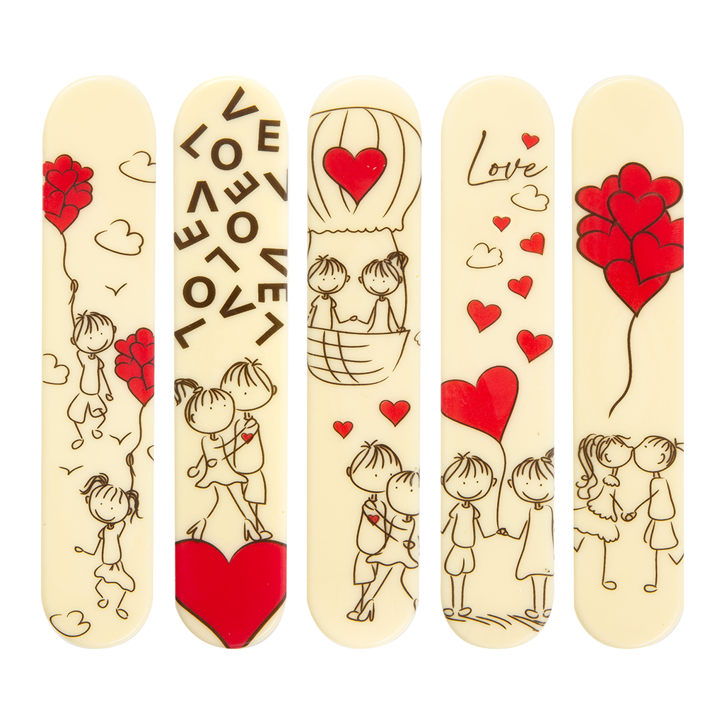 Éclair San Valentín Chocolate Blanco 150x30 mm (35 u.)
