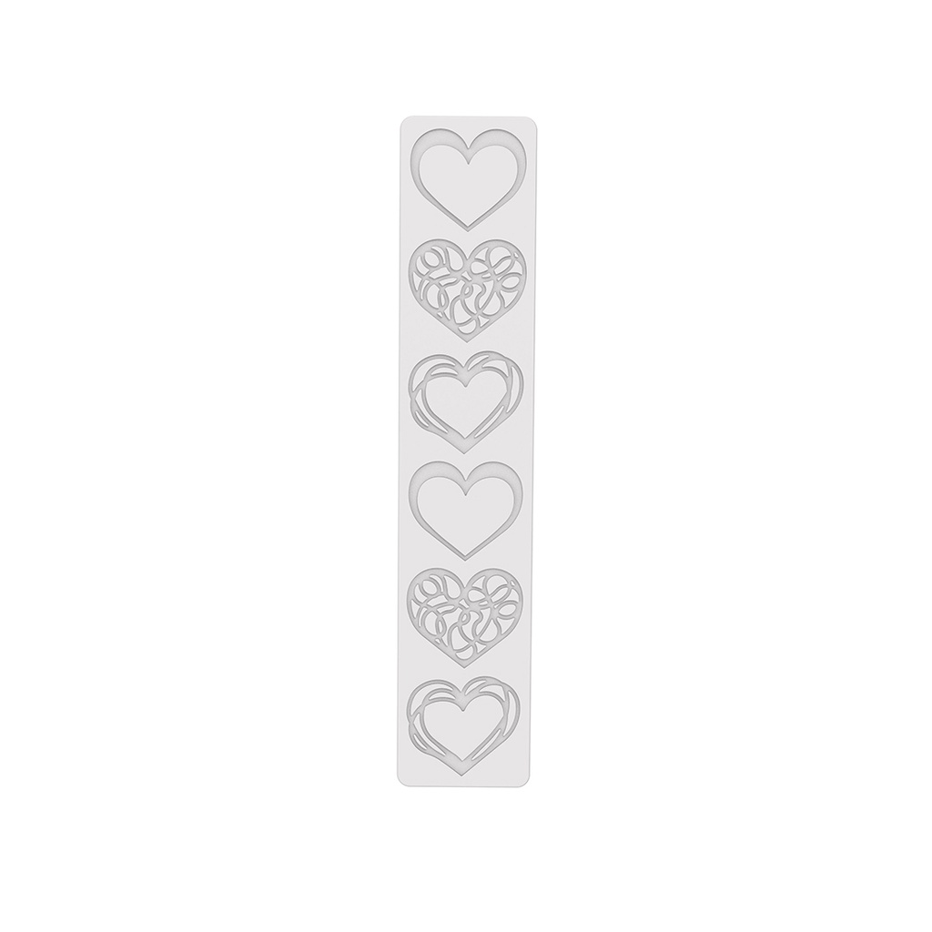 Molde de Silicona Corazones 69x61 h2 mm 6 Pcs (1 u.) 