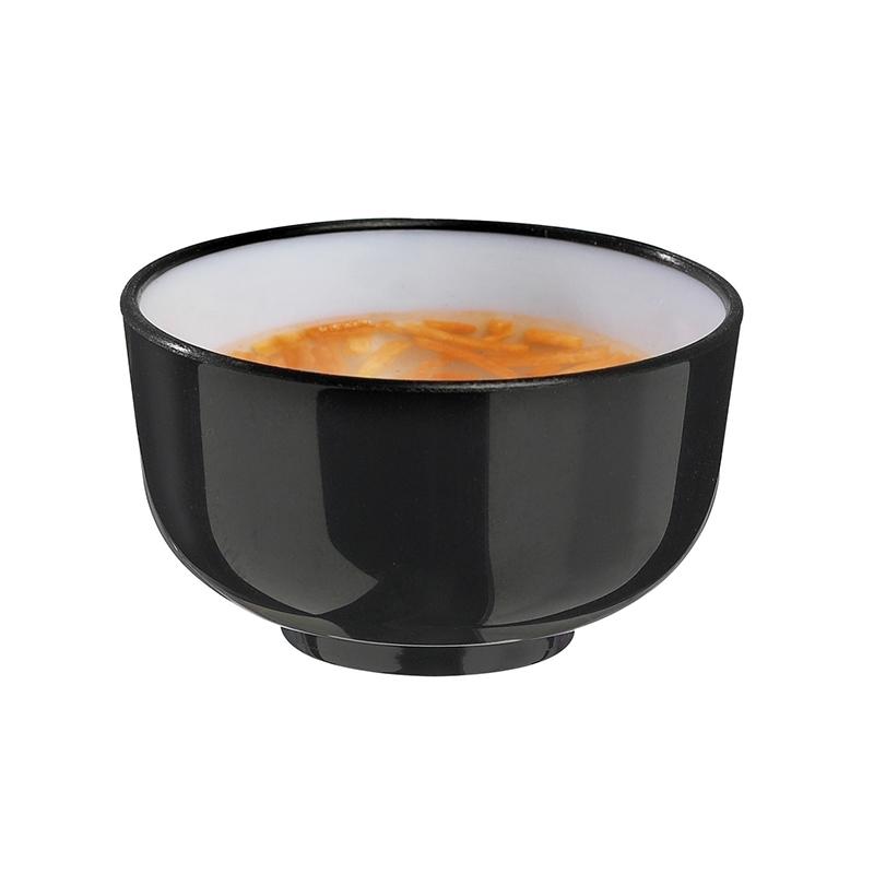 Mini Bol Thai Negro-Blanco Ø 50 Alto 28 mm. 30 ml. (10 u.)