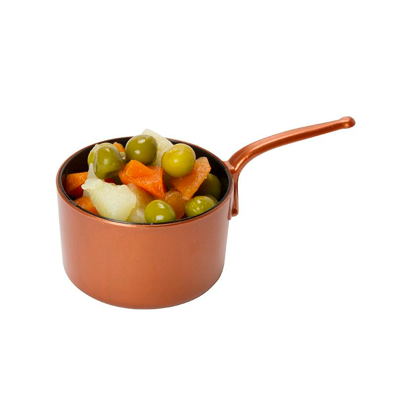 Cacerola Cobre/Negro Ø 50X88,5 Alto 41 mm. 45 ml. (6 u.)