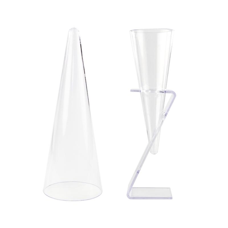 Cono Cóctel Grande Transparente Ø 50 mm. Alto 140 mm. 100 ml. (24 u.)