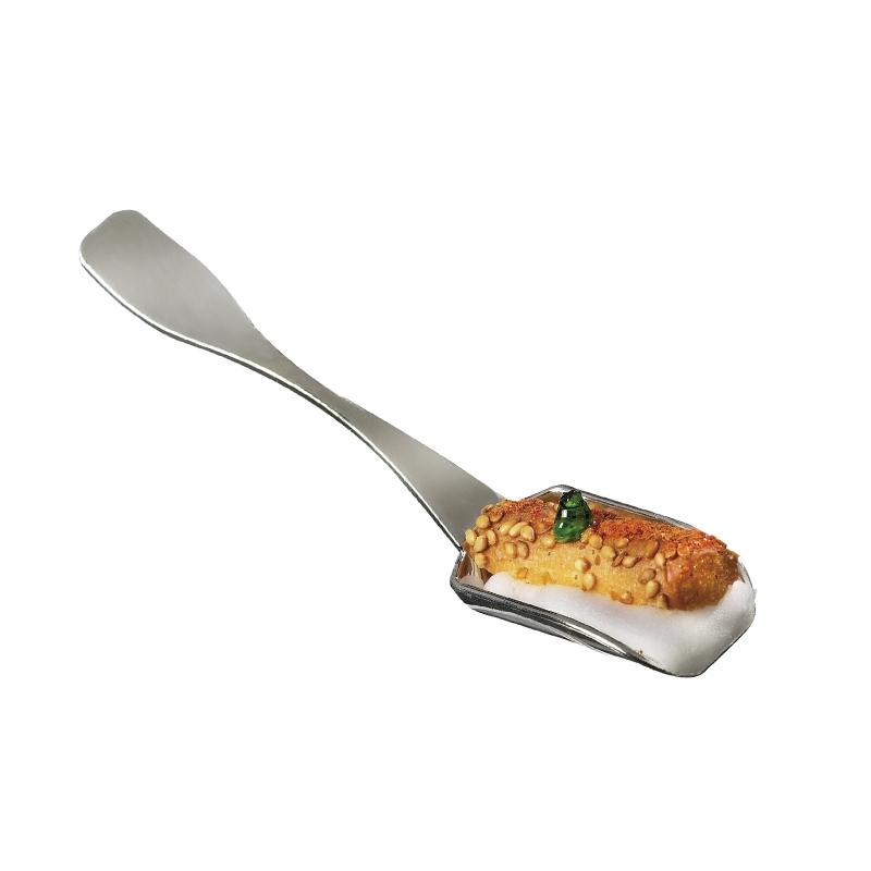 Mini Cuchara Finger Plata 110X24 mm. (300 u.)