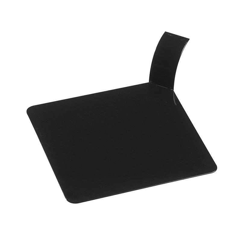 Formato Cuadrado Pestaña Negro 80X80X20 mm. 