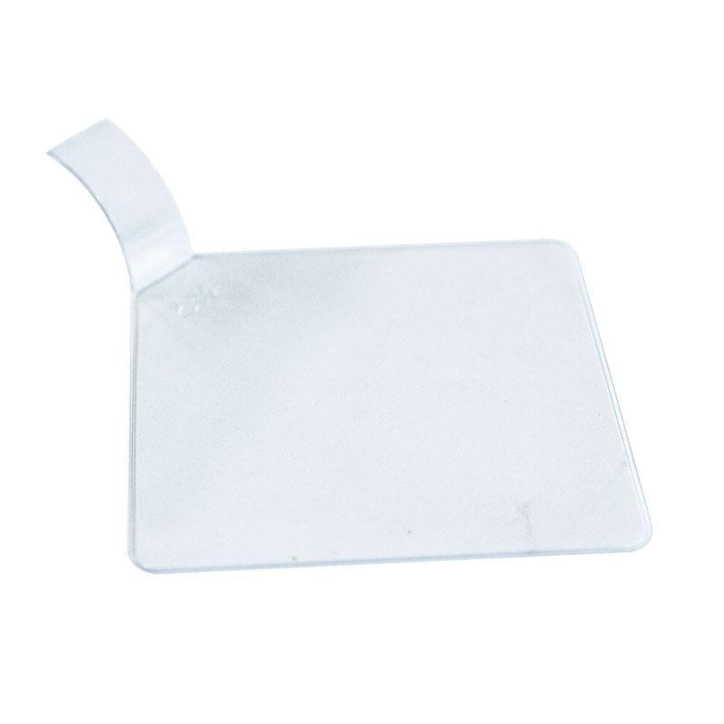 Formato Cuadrado Pestaña Transparente 80X80X20 mm.  (100 u.)