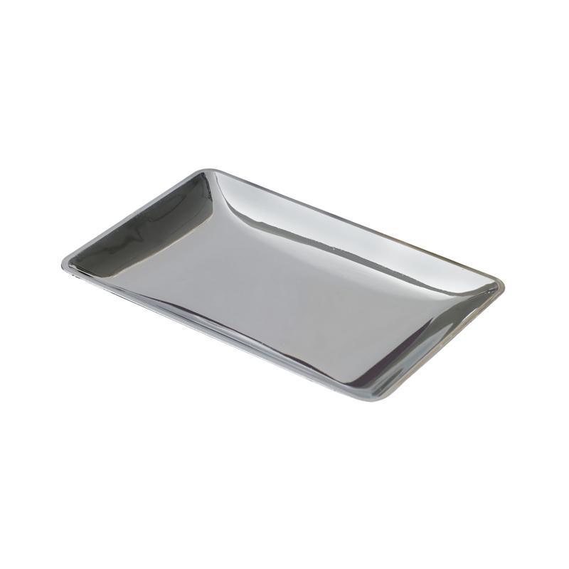 Mini Plato Fluid Plata 90X80X9 mm. (50 u.)