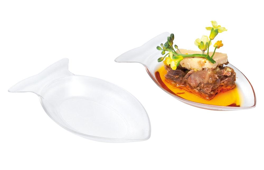 Mini Bol Pez Transparente 90X50X10 mm. (100 u.)