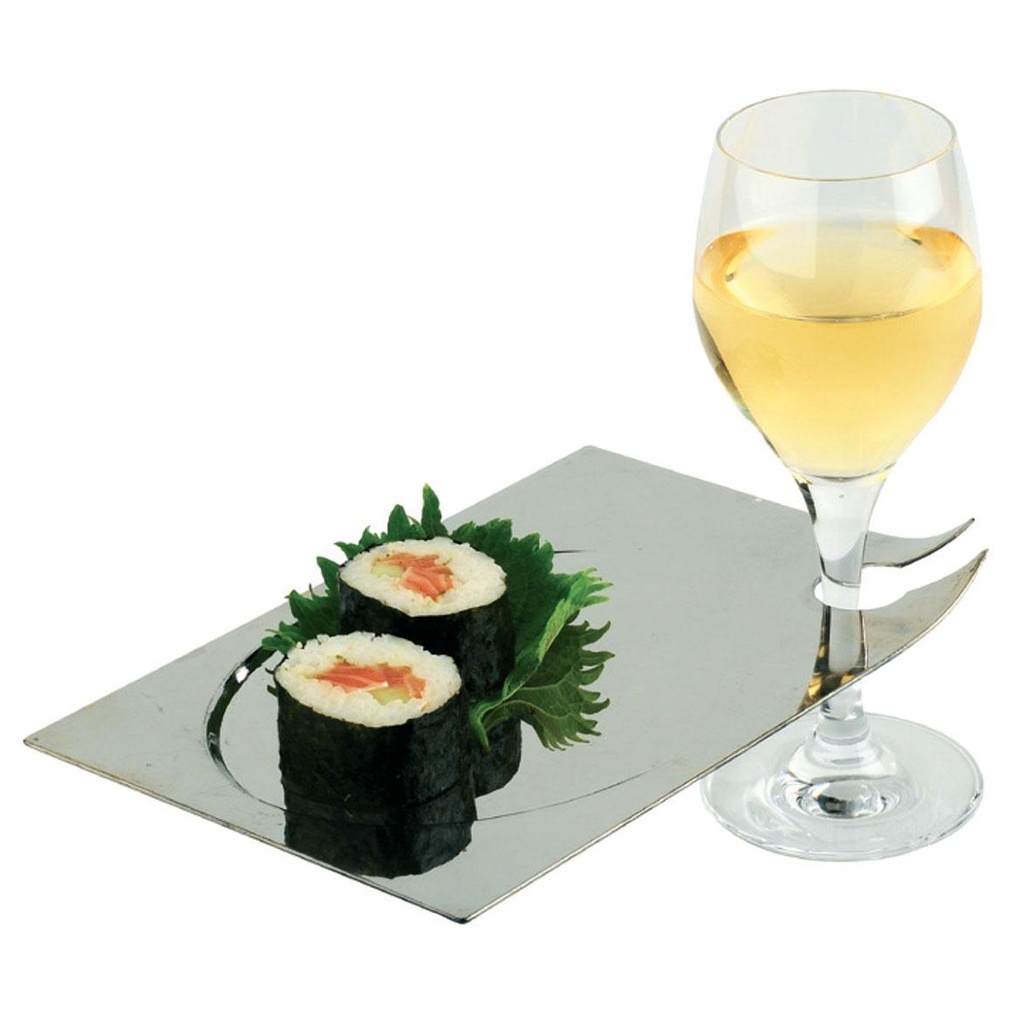 Plato Serie Manta Plata 210X140X15 mm. (100 u.)