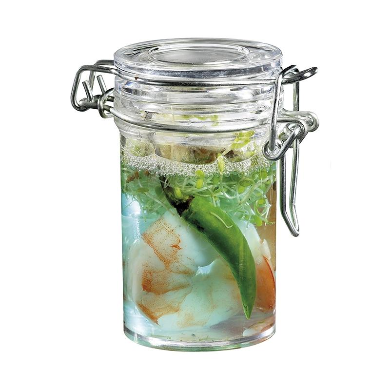 Bote Tradicional Transparente Cierre Hermético Ø 48 Alto 83 80 ml. (24 u.)