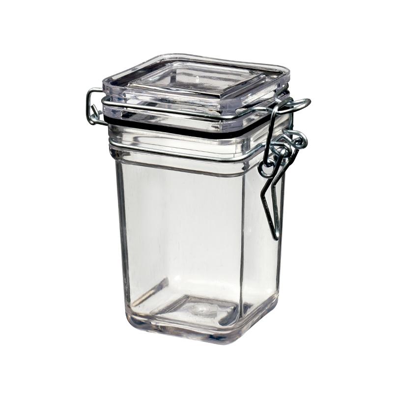 Bote Tradicional Transparente con Tapas 69X50,7X85,6 mm. 110 ml. (24 u.)