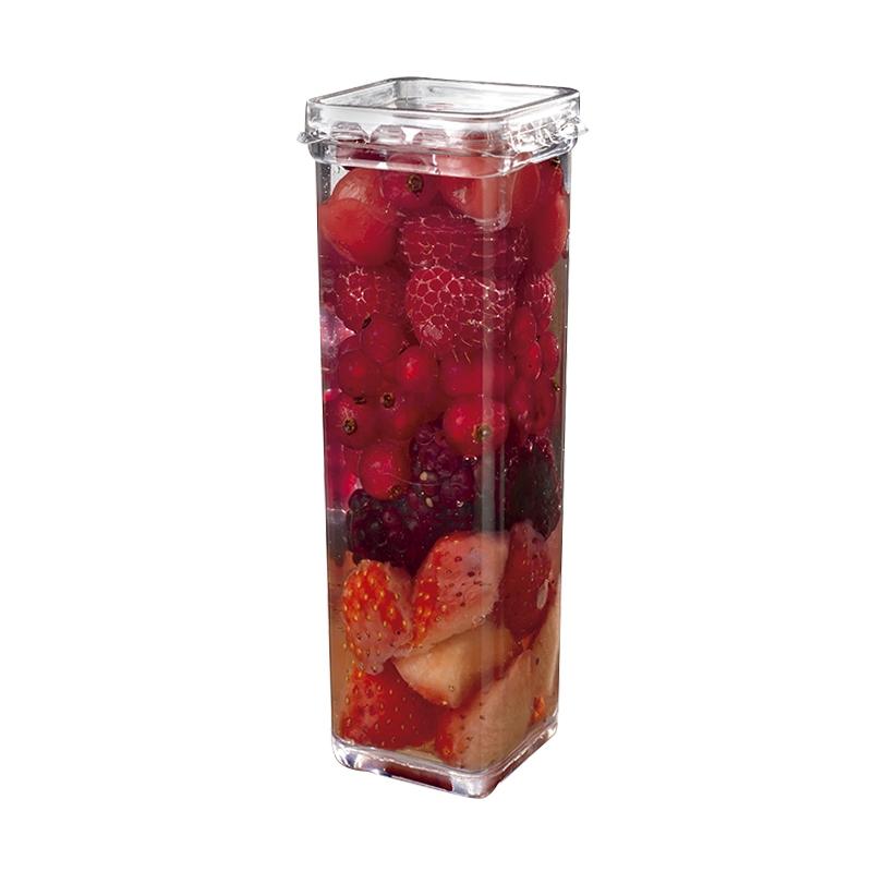 Bote Tradicional Transparente + Tapas Transparente 53X53X143 mm. 220 ml. (24 u.)