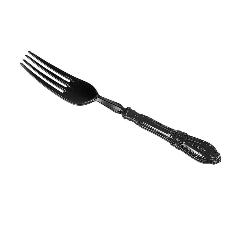 Mini Tenedor Barroco Negro 95 mm. (25 u.)