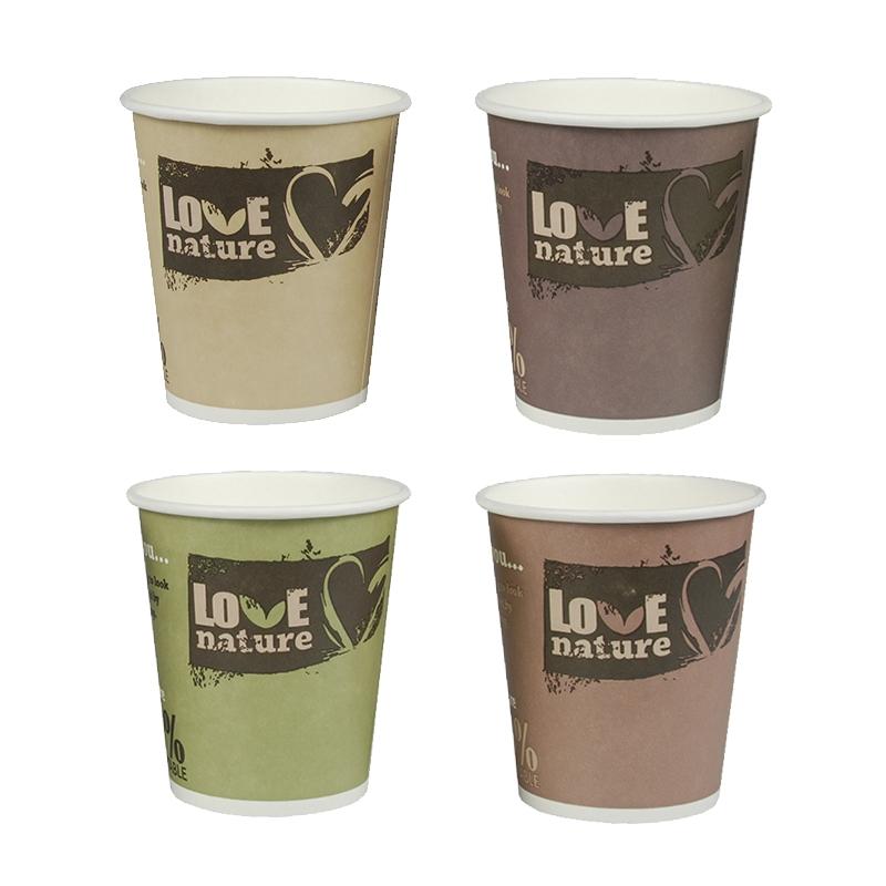Vaso de Cartón Ø 80 Alto 92 mm. 200 ml. (50 u.)