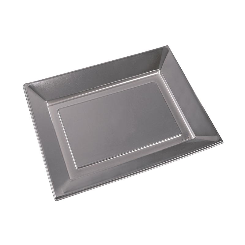 Bandeja Serie Colors Plata 310X310 mm.