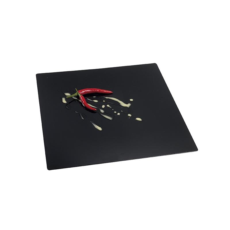 Plato Fluid Negro 250X250X13 mm. (5 u.)