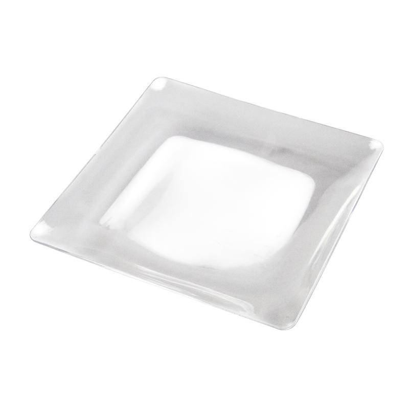 Plato Fluid Transparente 110X110X13 mm. (10 u.)